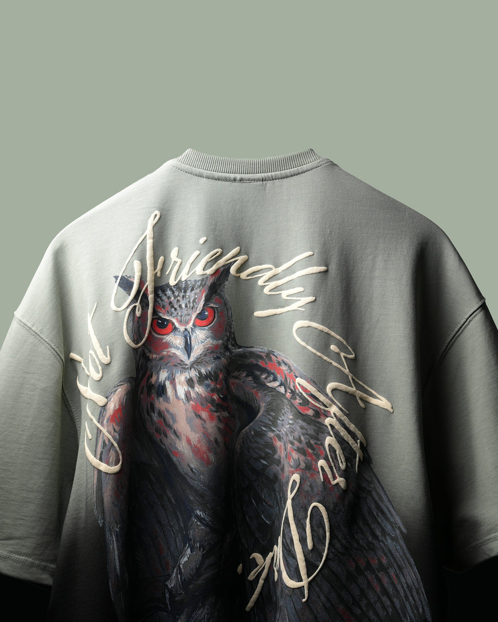 Green Phantom Owl T-Shirt