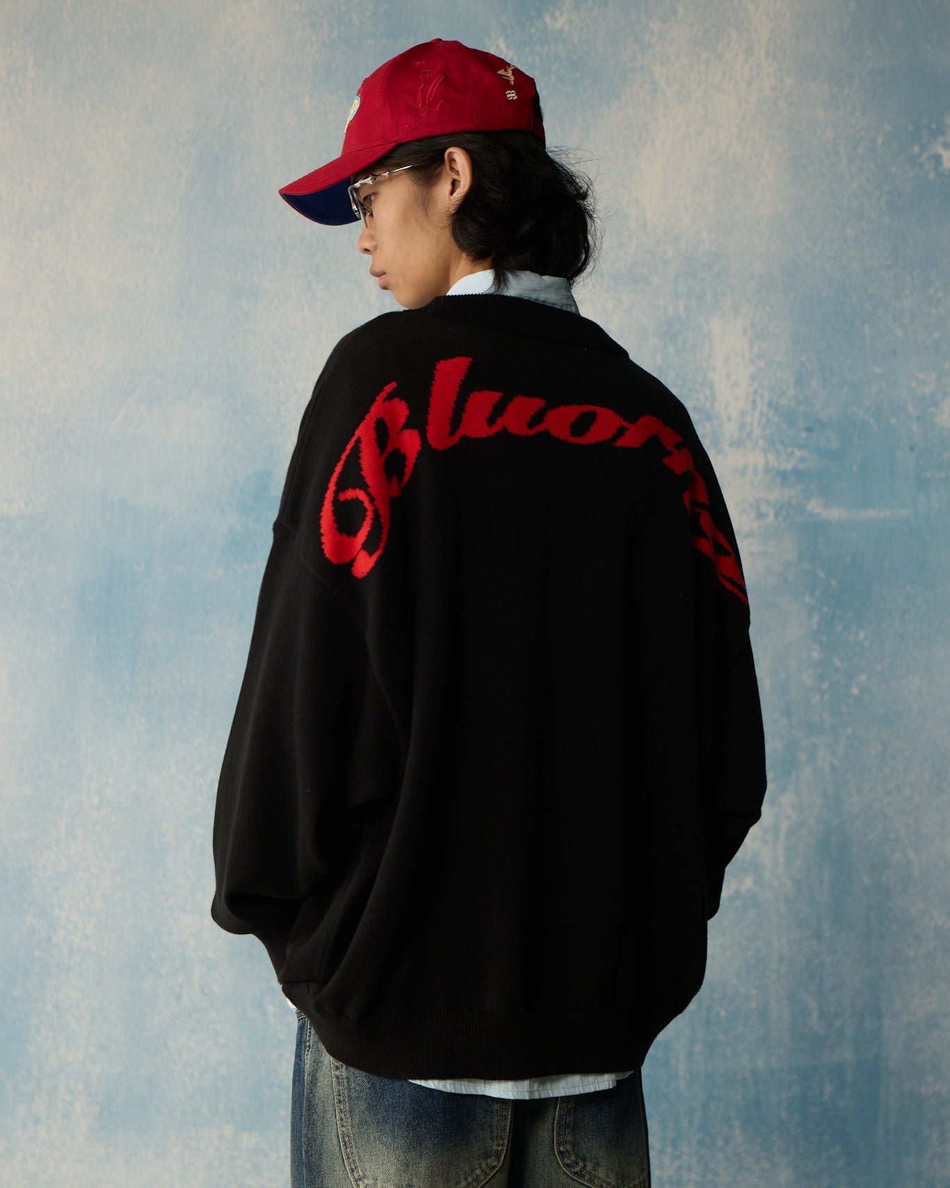 Black Script Knit