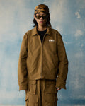 Brown Boxy Utility Jacket