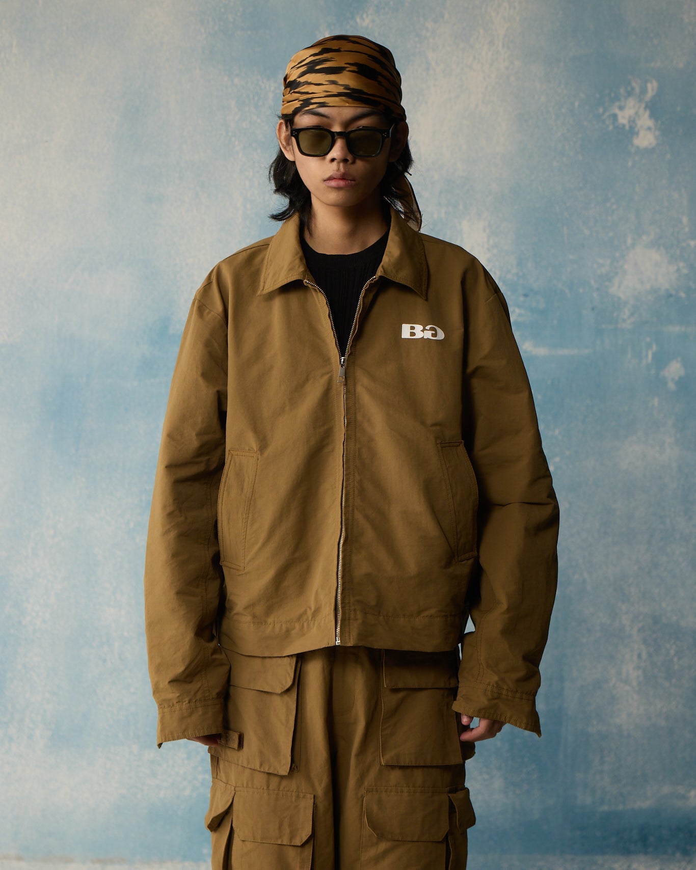 Brown Boxy Utility Jacket