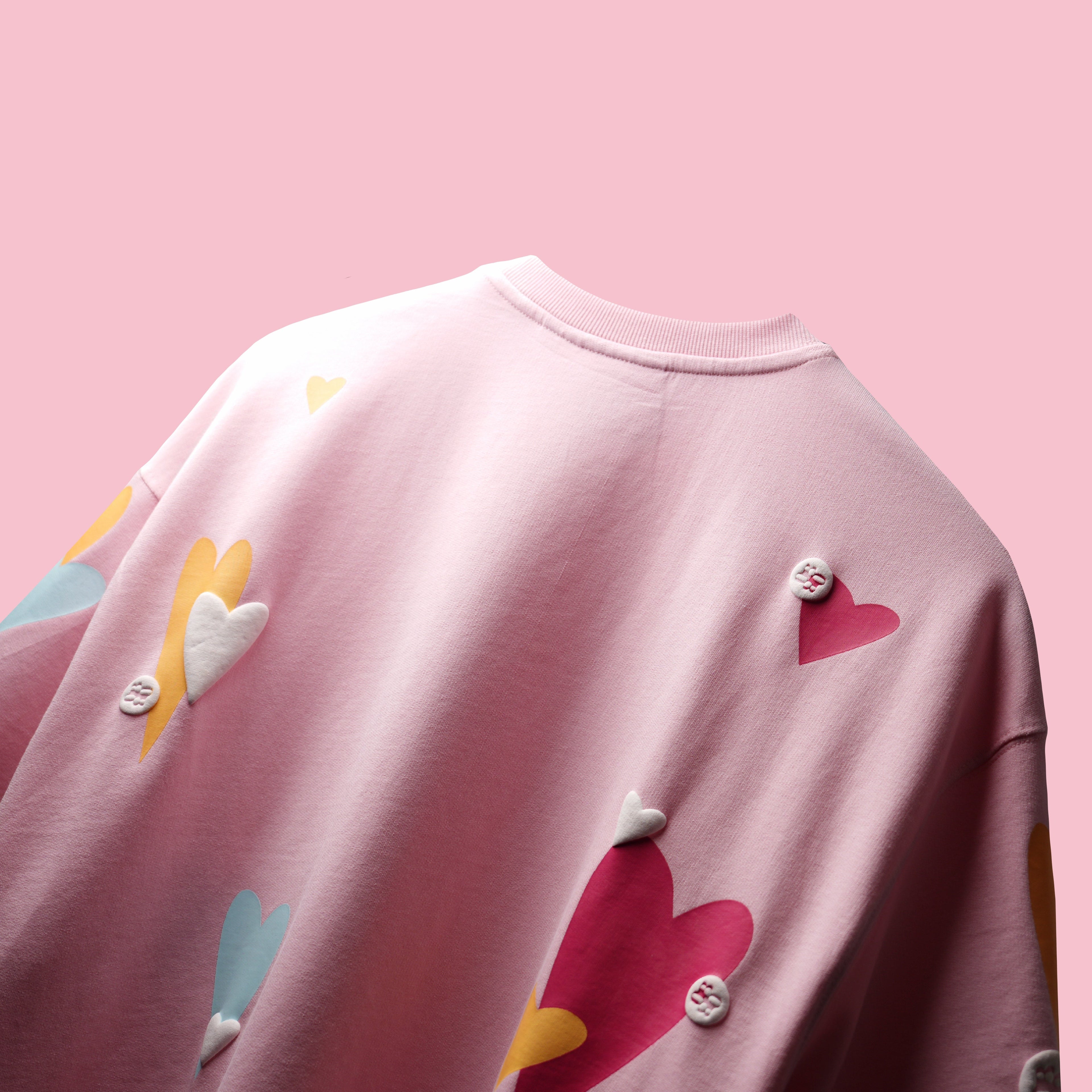 Pink Heart On My Sleeve T-Shirt