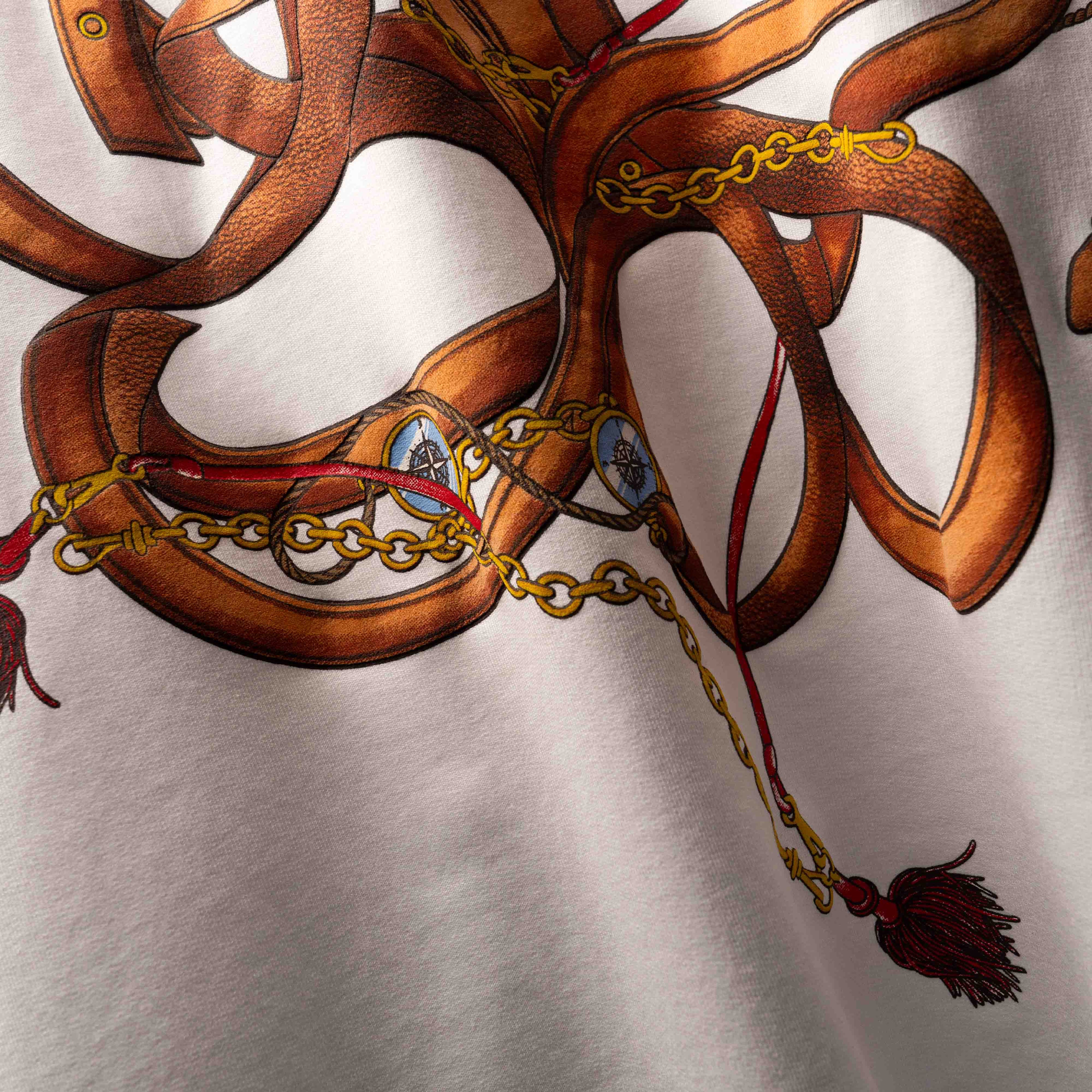 White Harnessed T-Shirt