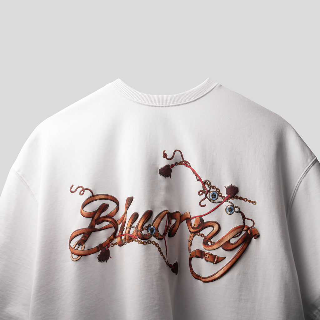 White Harnessed T-Shirt