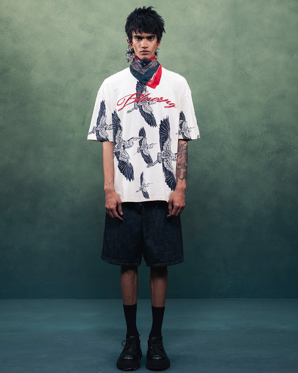 Beige Heron T-Shirt