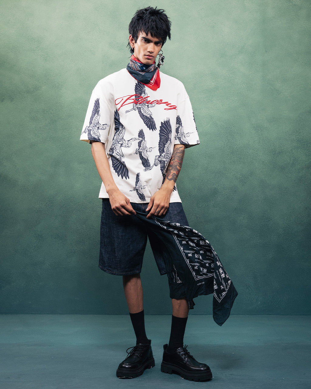Beige Heron T-Shirt