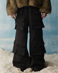 Black Ripstop Cargos